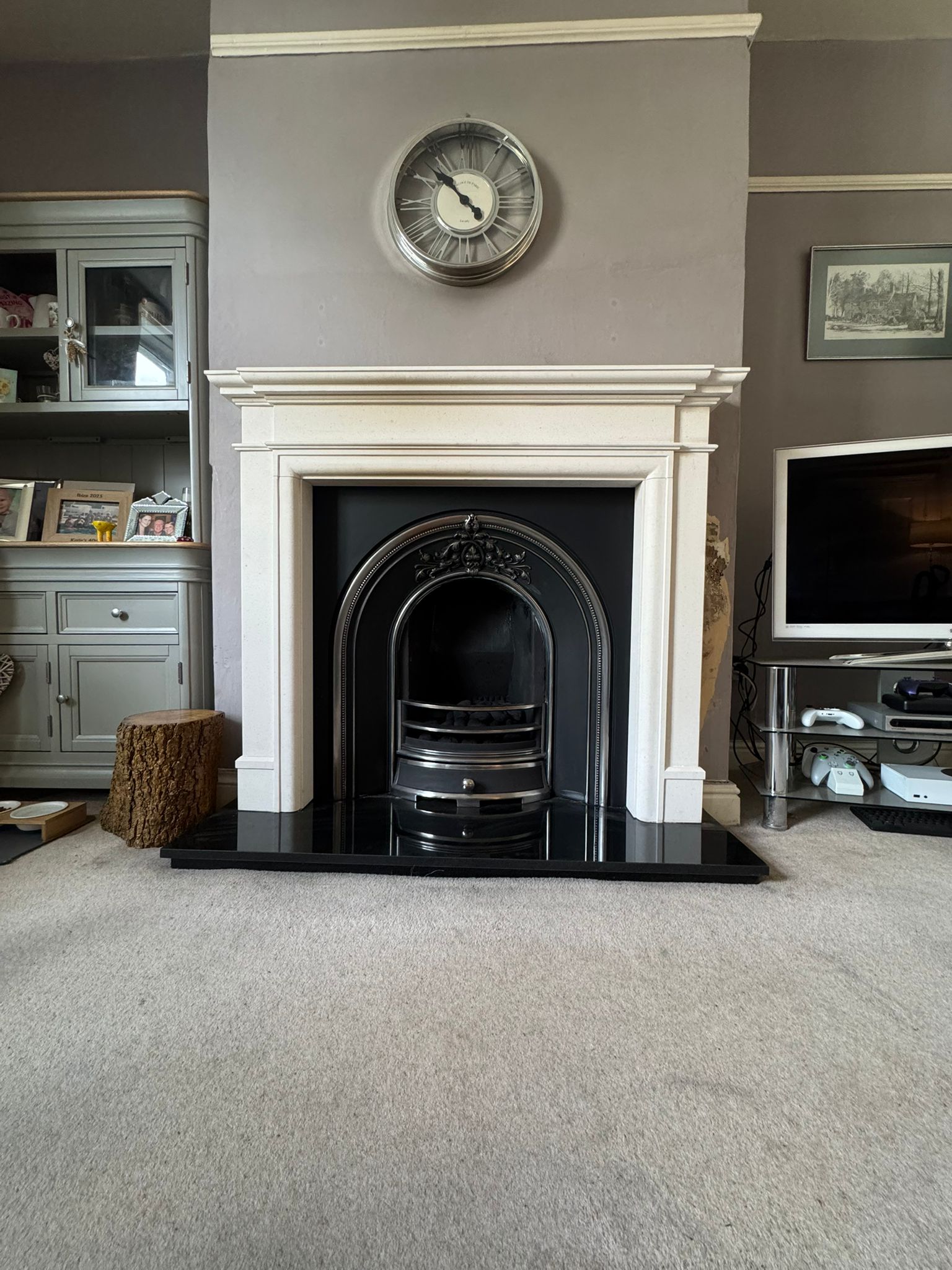 Completed gas fire service