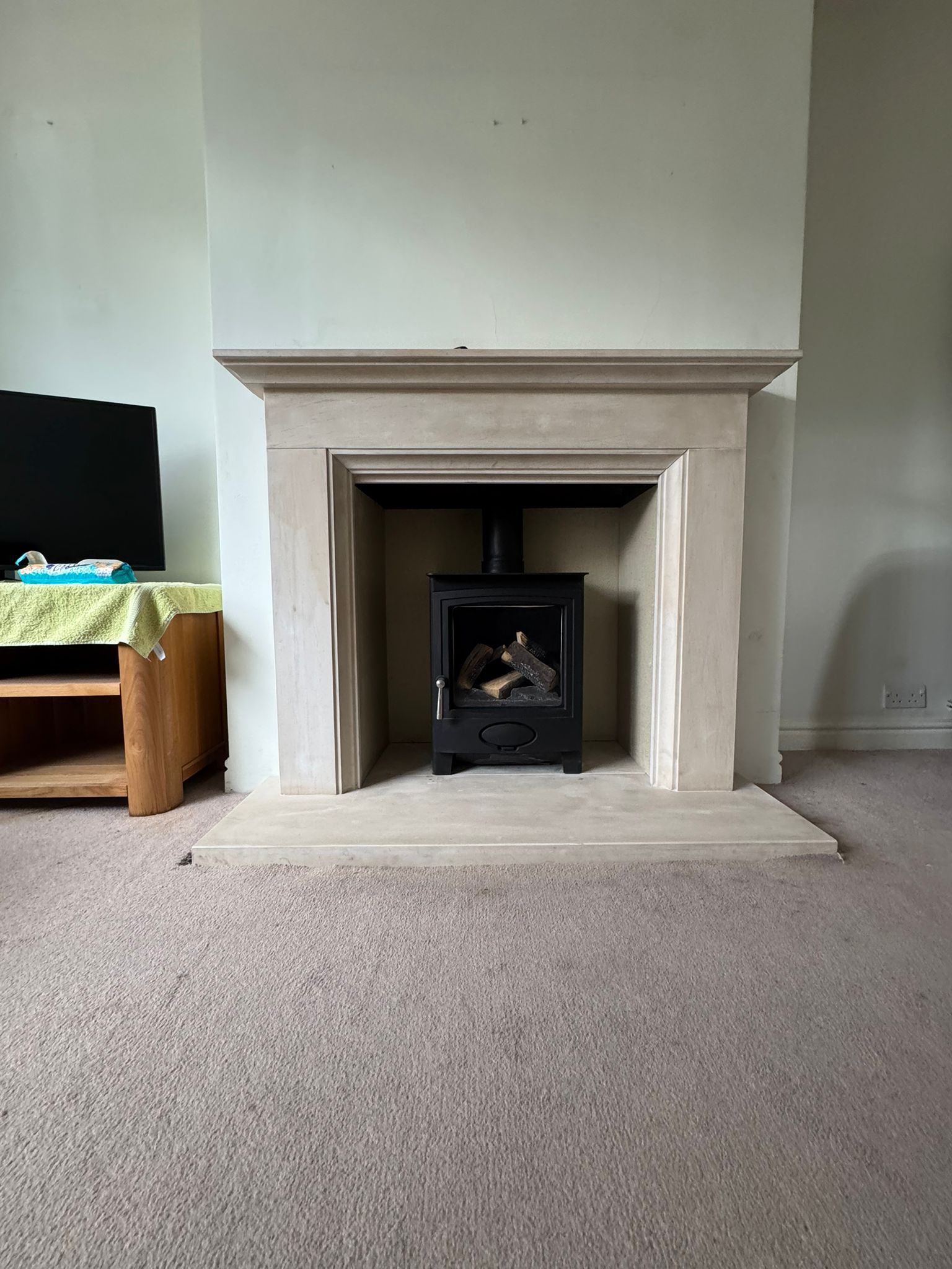 Completed gas fire service