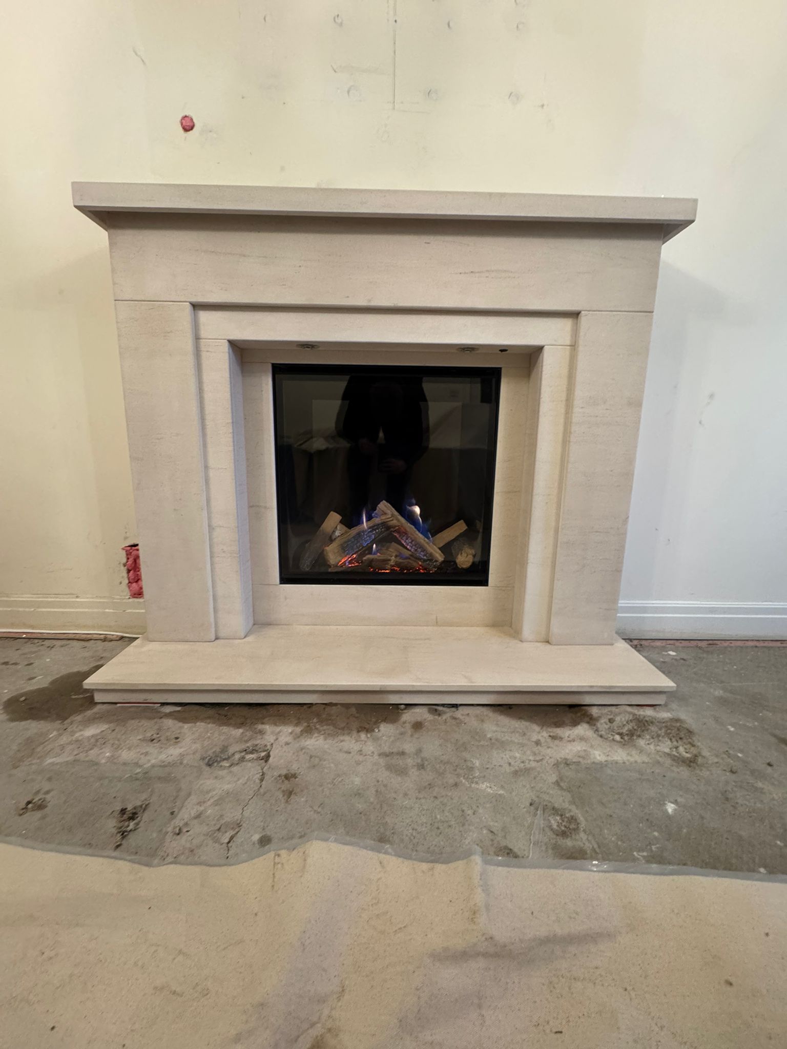 Completed gas fire service