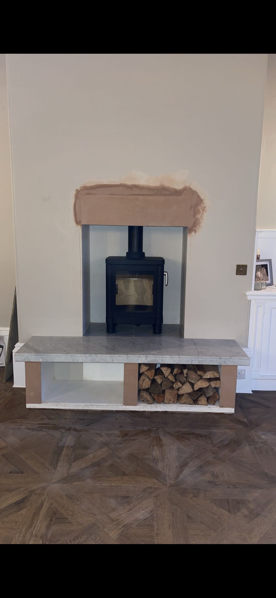 Completed gas fire service